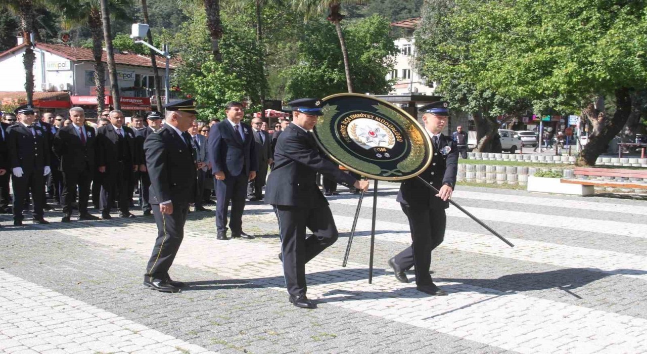Fethiyede Türk Polis Teşkilatının 180. Kuruluş Yıldönümü törenle kutlandı