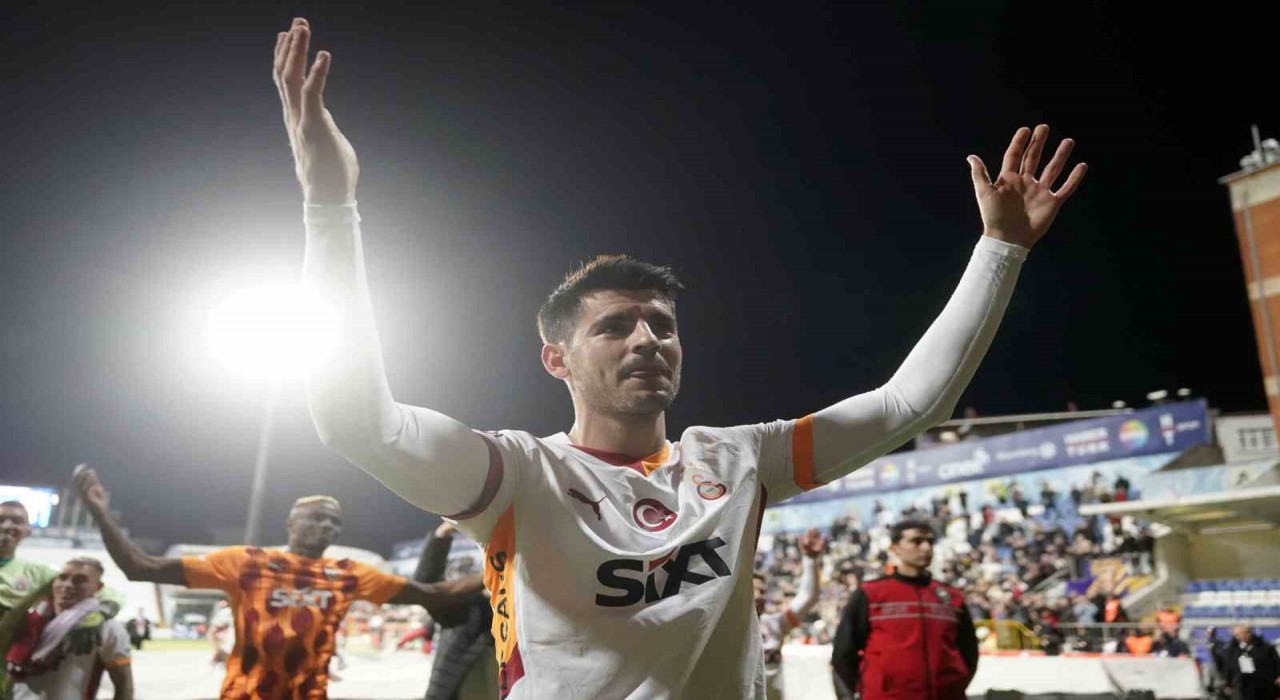 Galatasarayda galibiyet 3lüsü Alvaro Moratadan