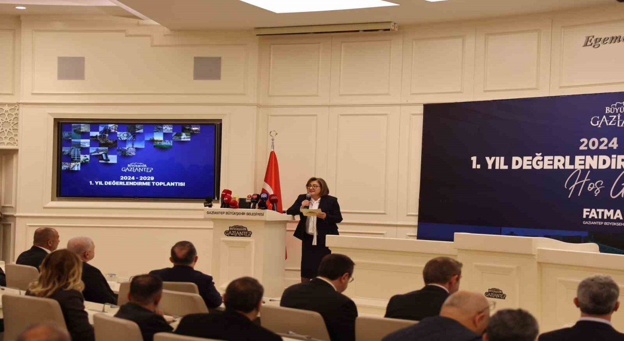 Gaziantep Büyükşehir Belediye Başkanı Şahin, 1 yılda yapılan çalışmaları anlattı