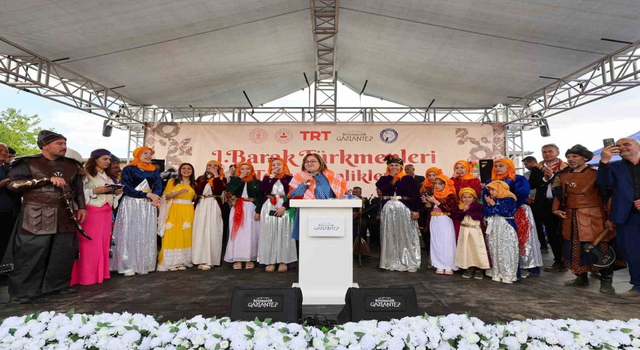 Gaziantepte 1. Barak Türkmenleri Toy ve Şenlikleri düzenlendi