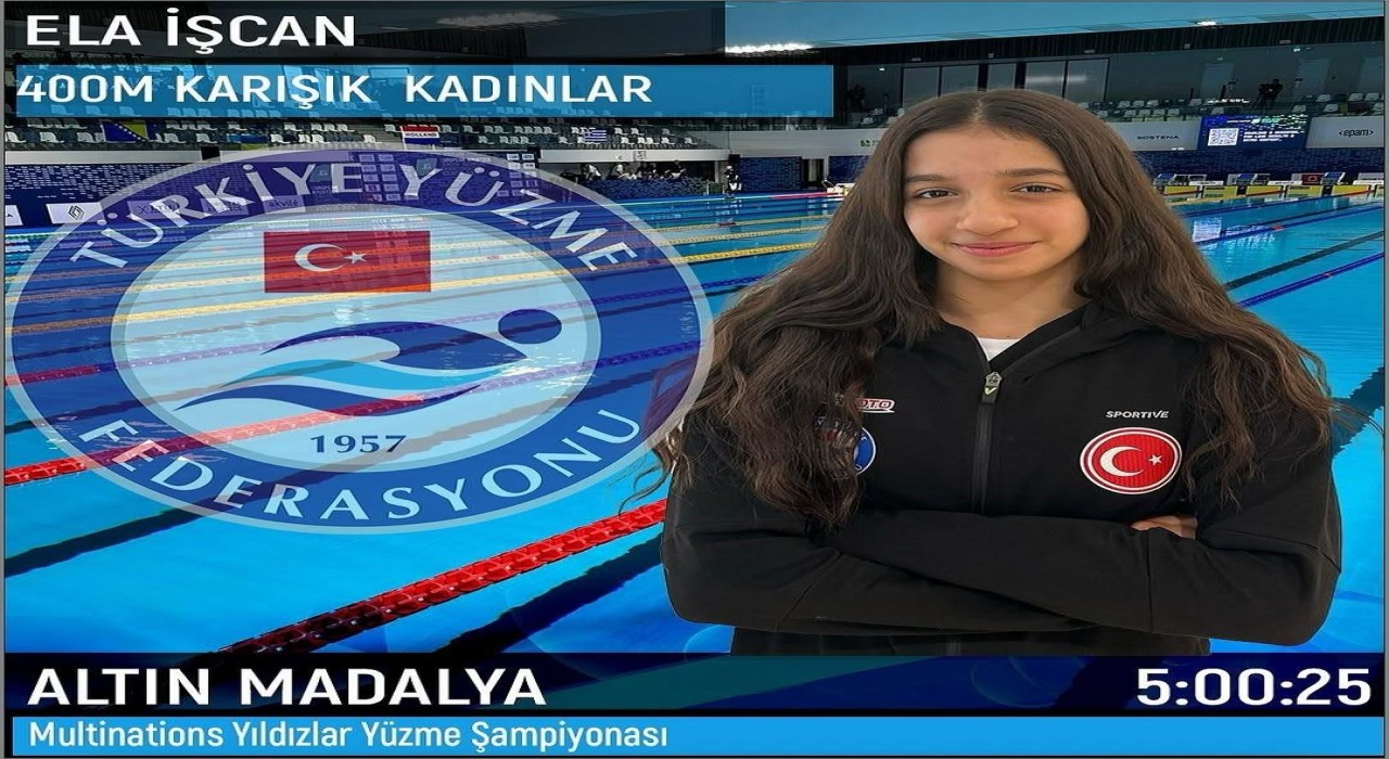 Gölcüklü milli sporcu Ela İşcandan büyük başarı