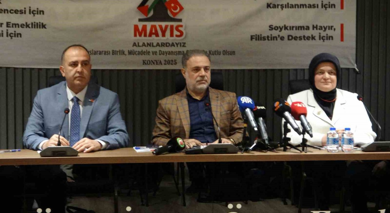 HAK-İŞ 1 Mayıs Haftası çerçevesinde Konyada toplantı düzenledi