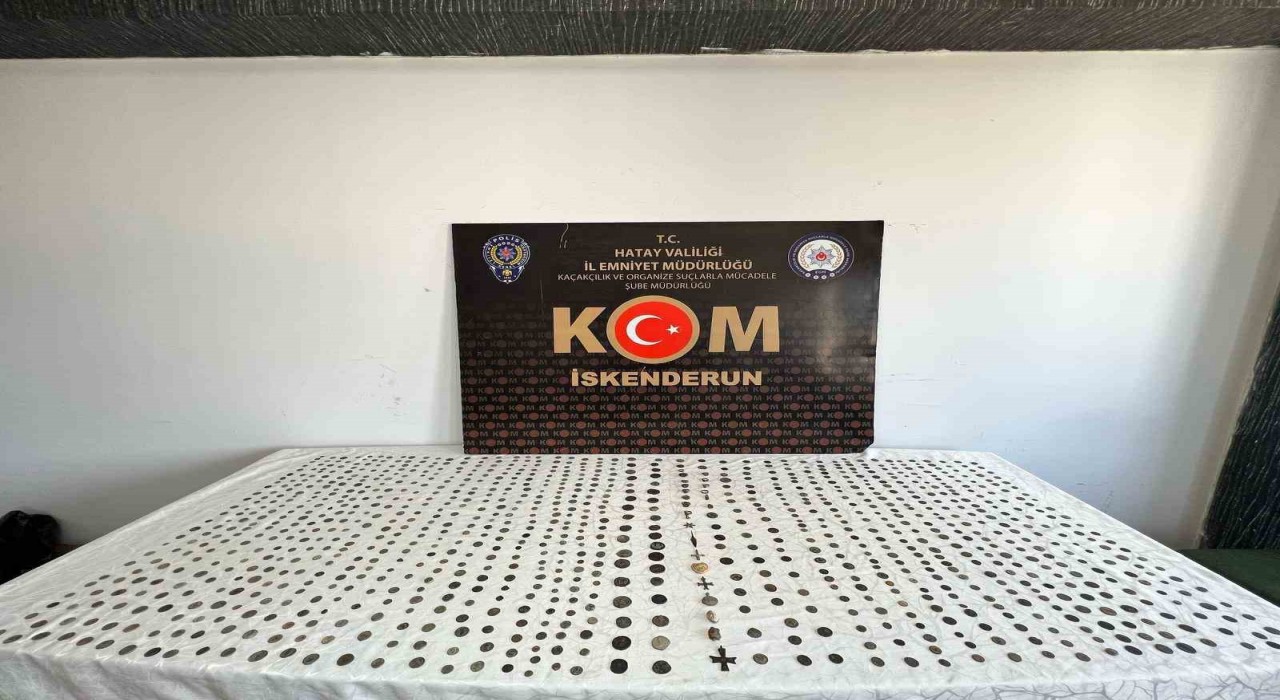 Hatayda bin 30 adet sikke ele geçirildi