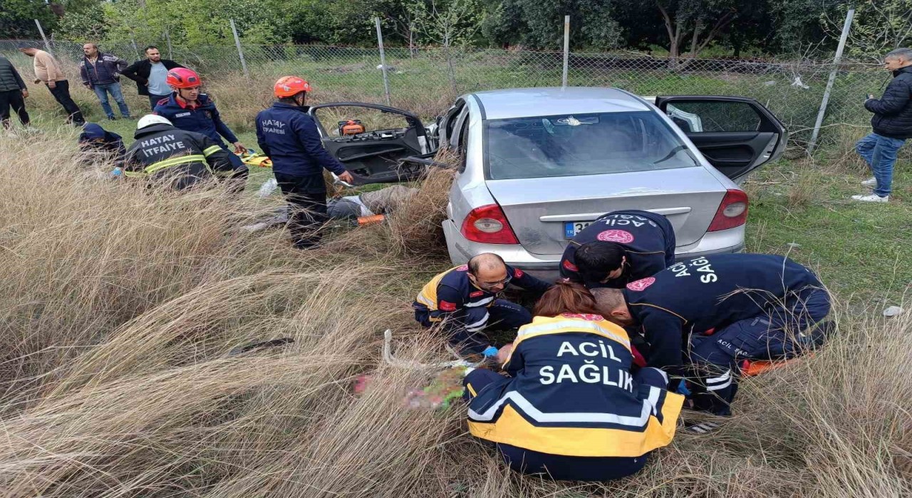 Hatayda trafik kazası: 1 ölü, 3 yaralı