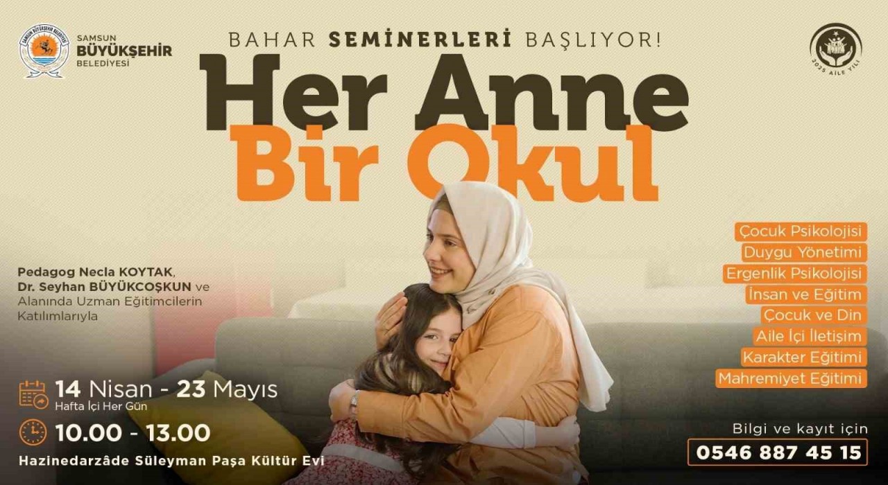 Her Anne Bir Okul bahar seminerleri başlıyor