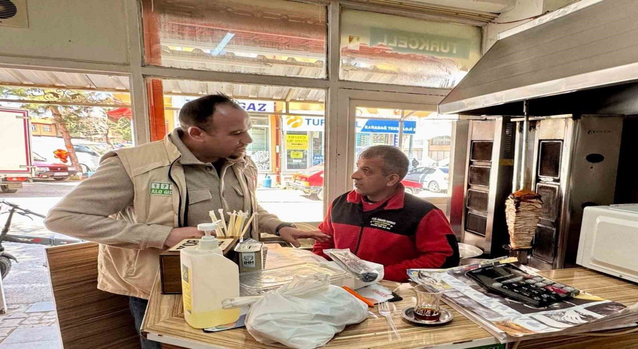 Hüyükte dönercilere sıkı denetim