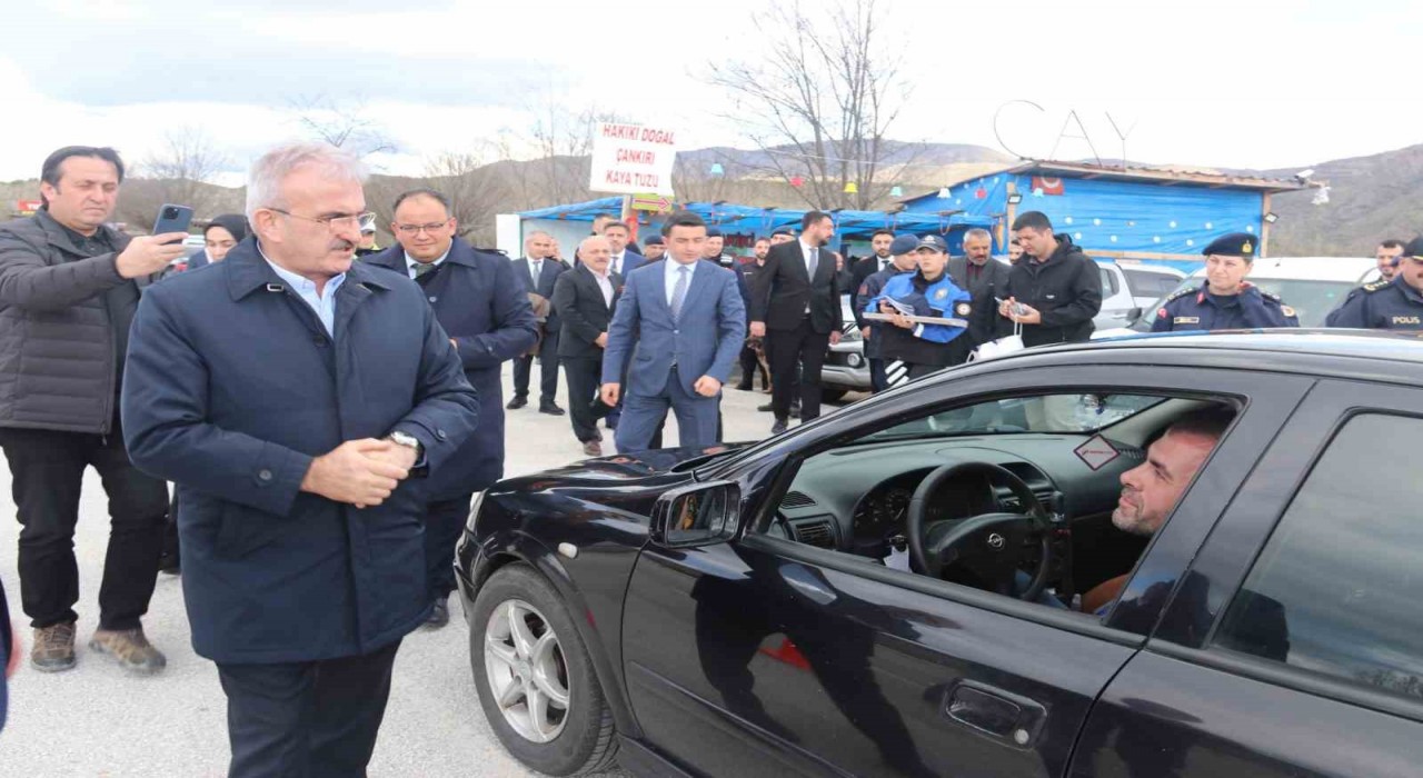 İçişleri Bakan Yardımcısı Karaloğlu Çankırıda incelemelerde bulundu
