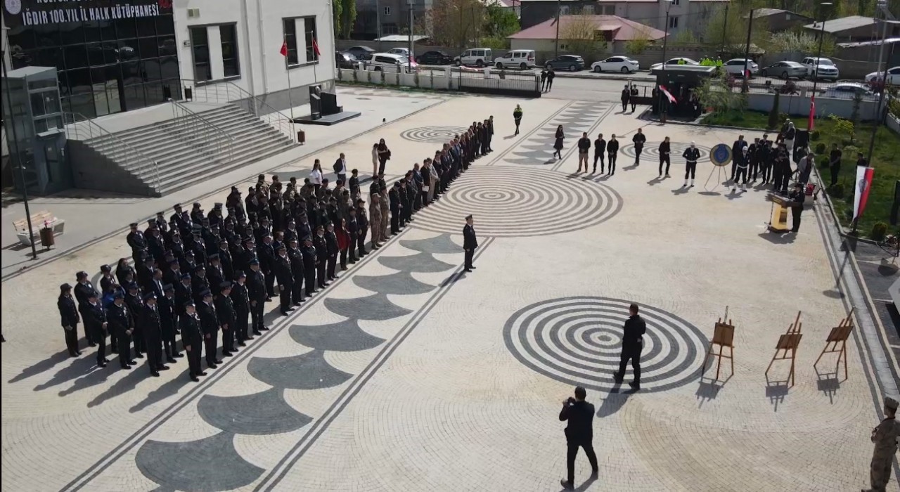 Iğdırda Türk Polis Teşkilatının 180inci yılı kortejle kutlandı