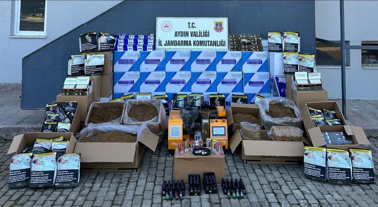 Jandarma ekipleri 1 milyon 135 bin makaron ele geçirdi