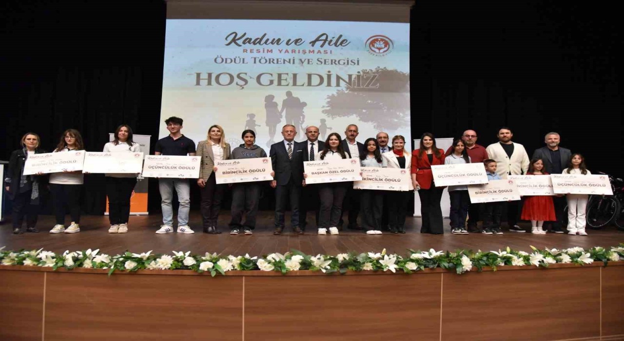 Kadın ve Aile Resim Yarışmasında ödüller sahiplerini buldu