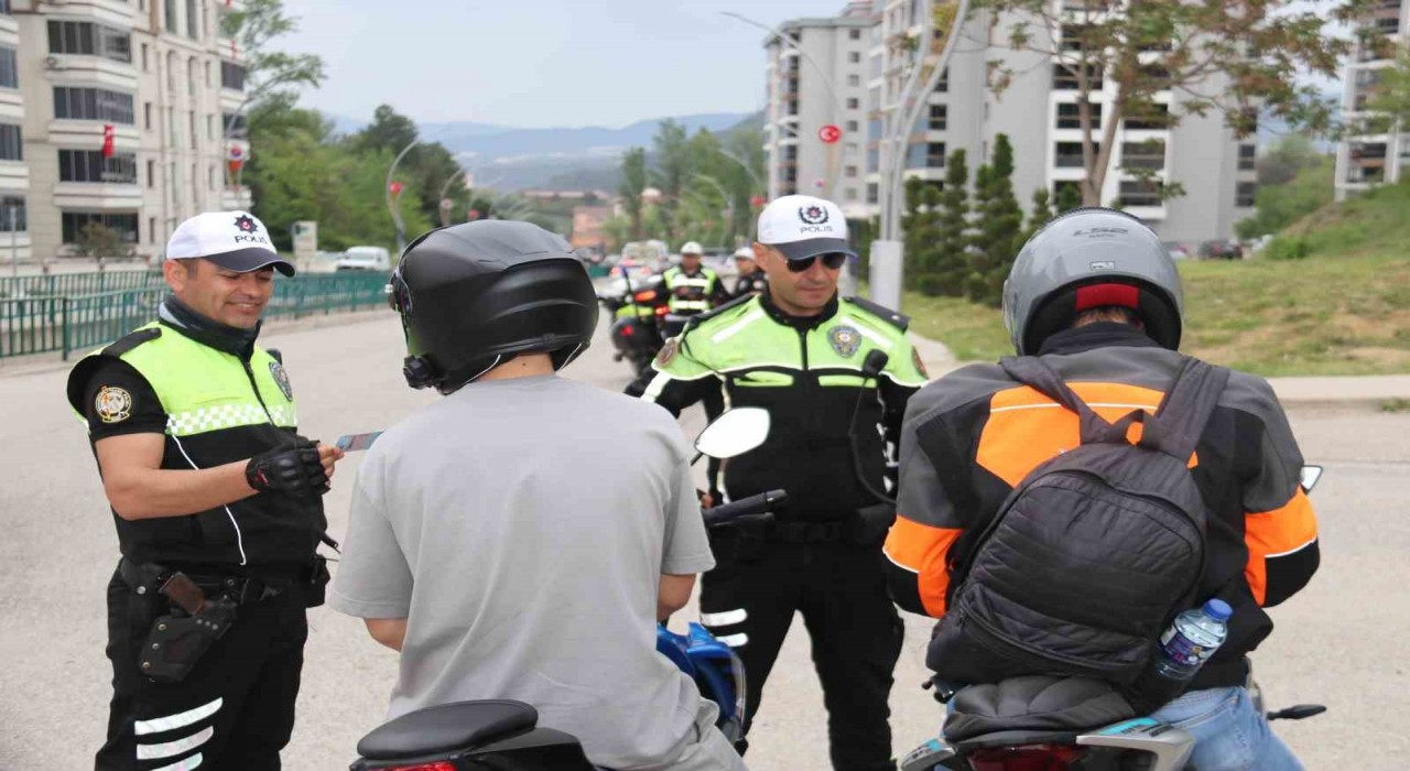 Karabükte 72 motosikletliye 352 bin TL ceza kesildi