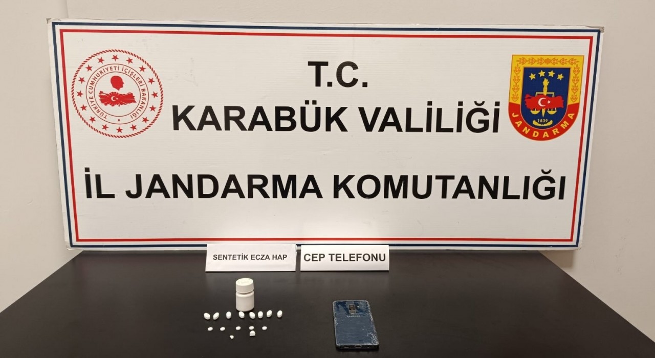 Karabükte sentetik ecza hap ele geçirildi