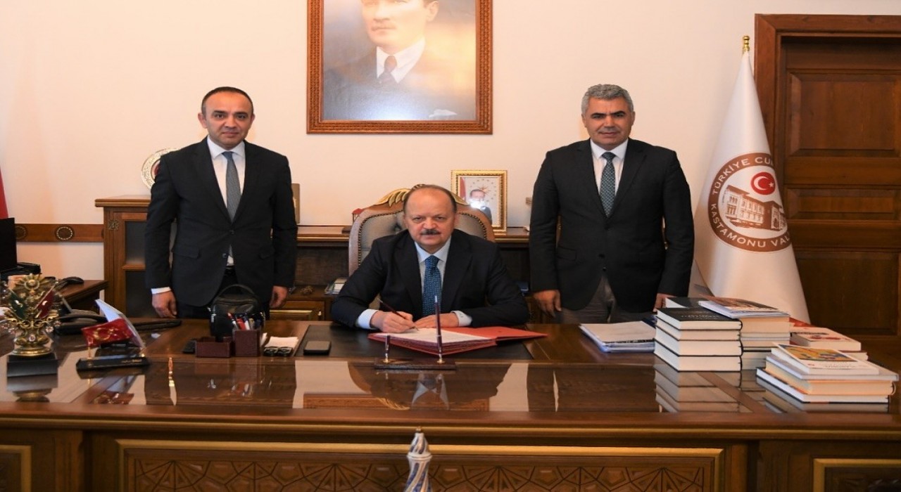 Kastamonuda 23 milyonluk sulama kanalı projesi için imzalar atıldı