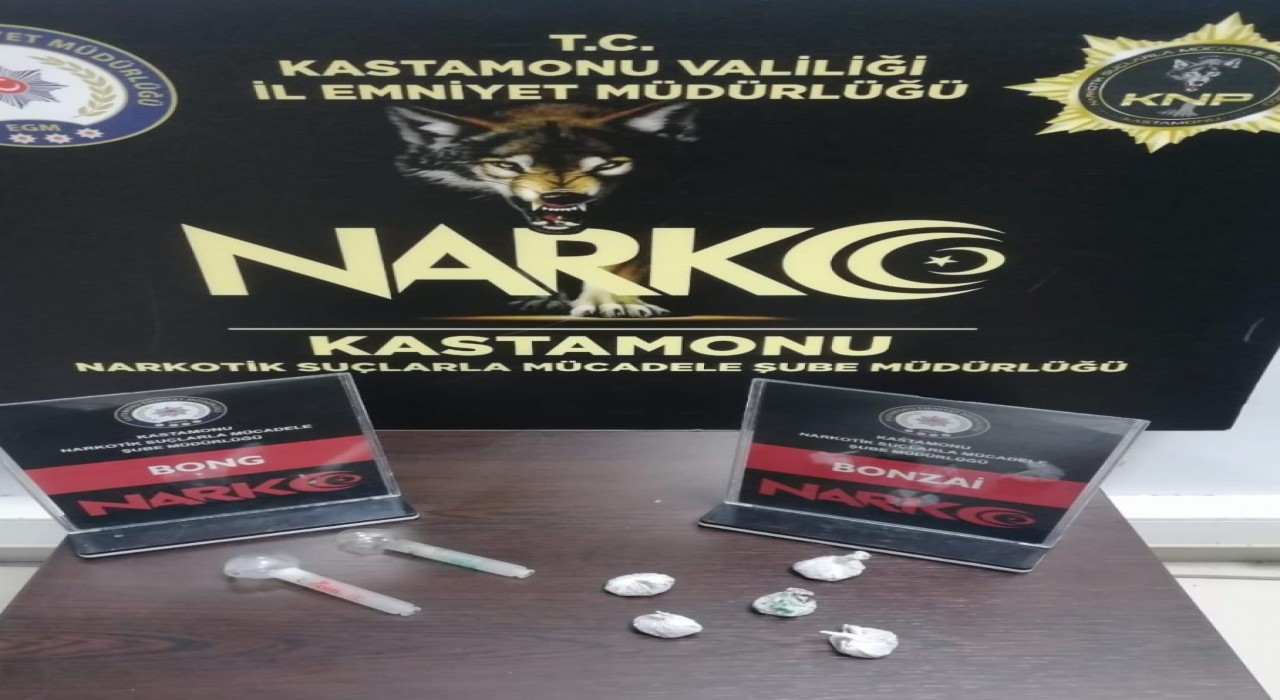 Kastamonuda uyuşturucuyla yakalanan şahıs gözaltına alındı
