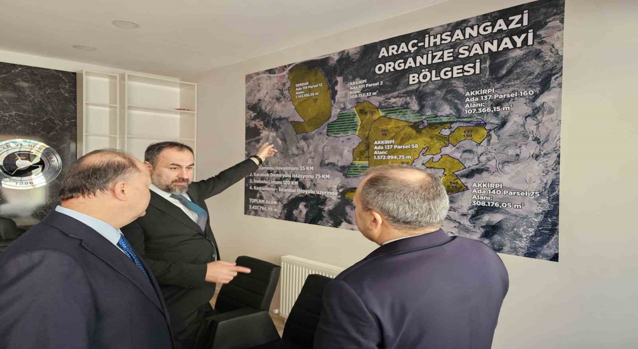 Kastamonuya kurulacak organize sanayi bölgesi için yer seçimi komisyon süreci başladı