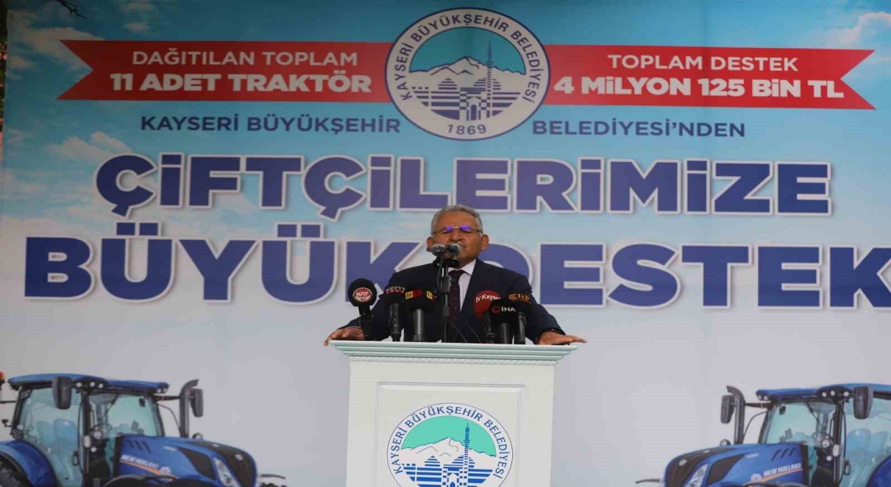 Kayseri büyükşehirden çiftçiye ve üreticiye 6 yılda dev destek