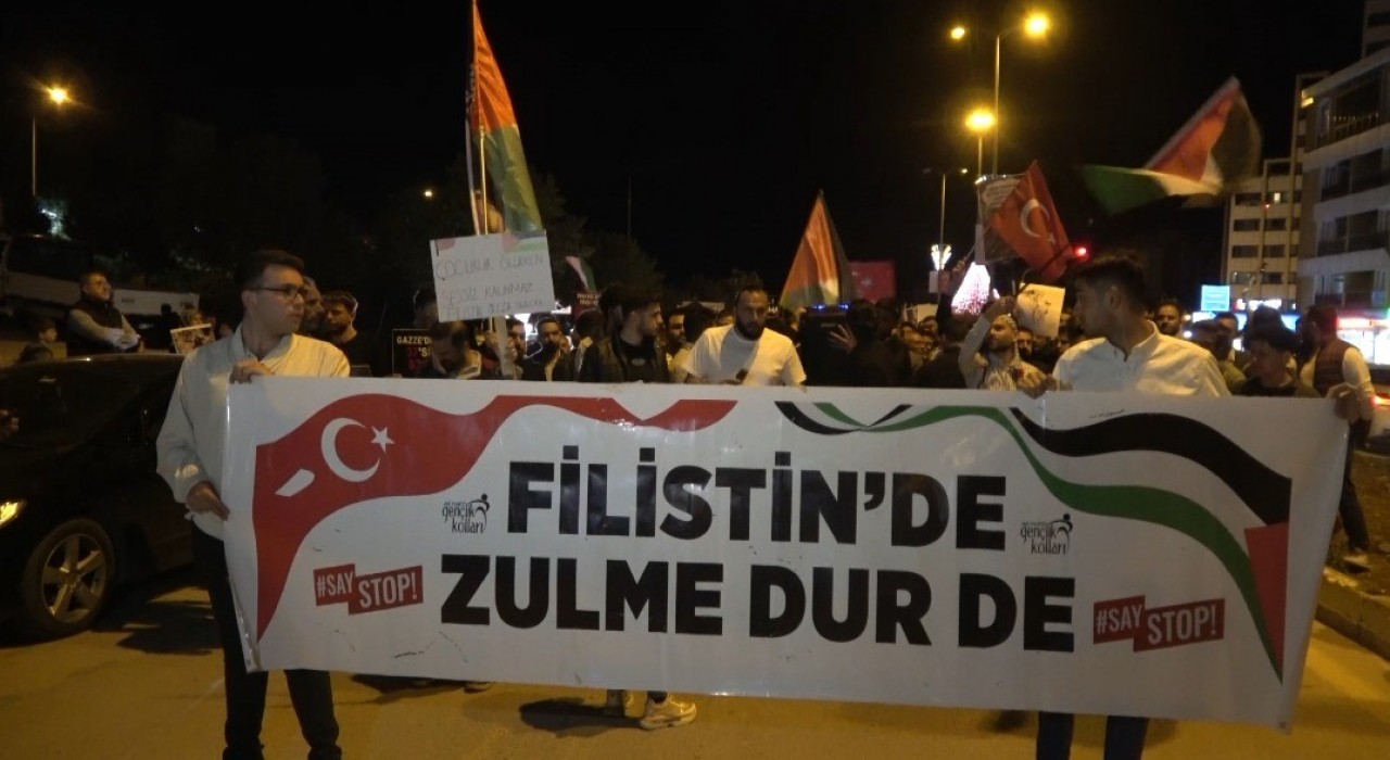 Kiliste Filistin için dayanışma yürüyüşü düzenlendi