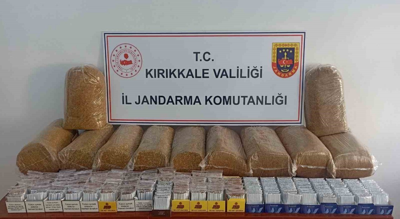 Kırıkkalede çok miktarda kaçak tütün ürünü ele geçirildi