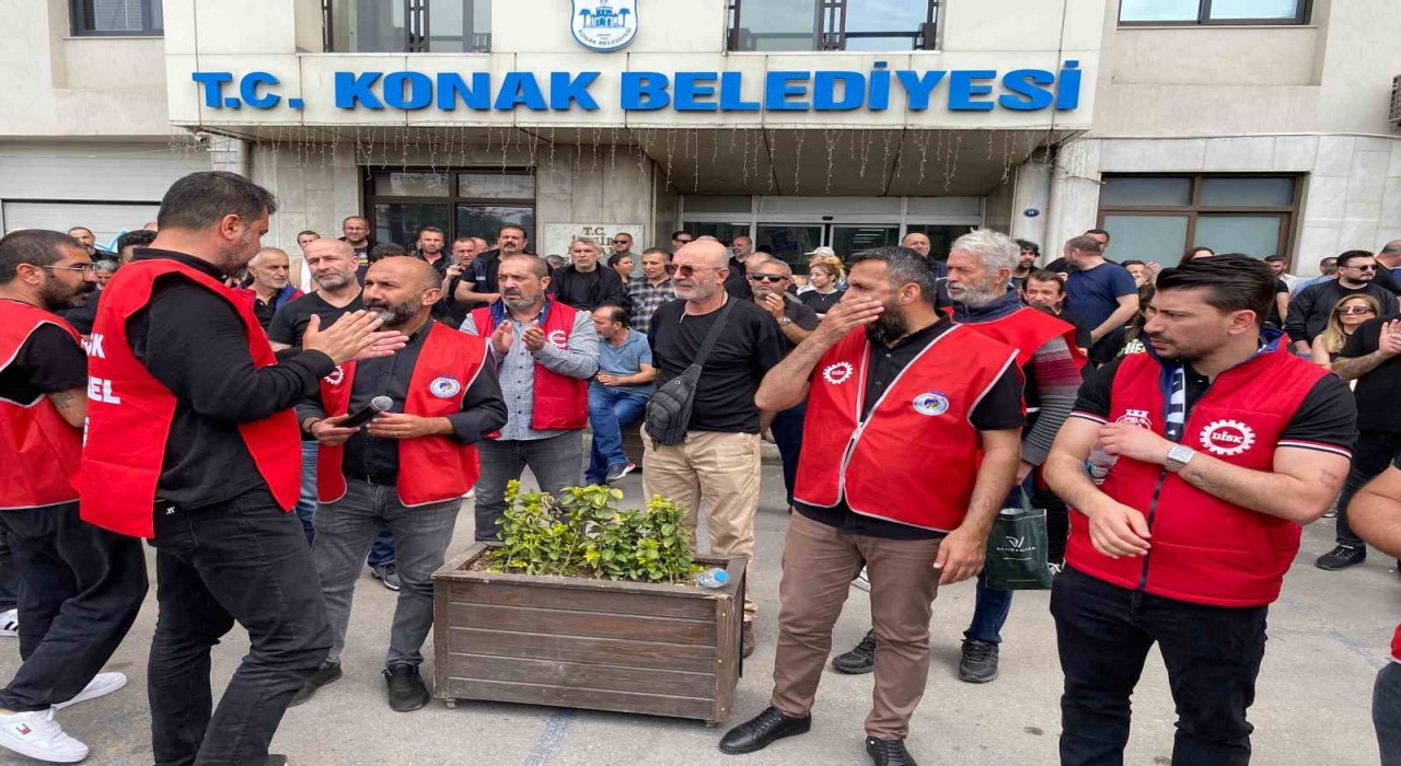 Konak Belediyesi işçilerinin maaş krizi devam ediyor