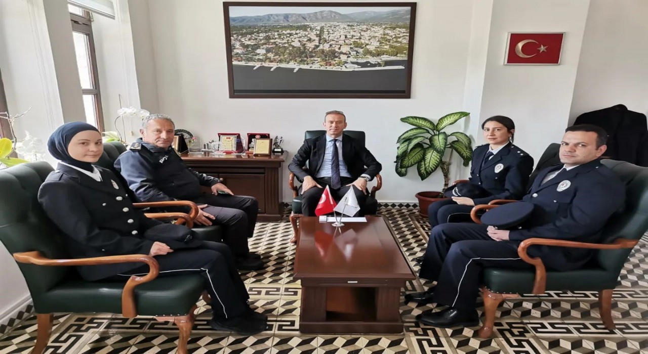 Köyceğiz İlçe Emniyet Müdürlüğünden Kaymakam Maslaka ziyaret