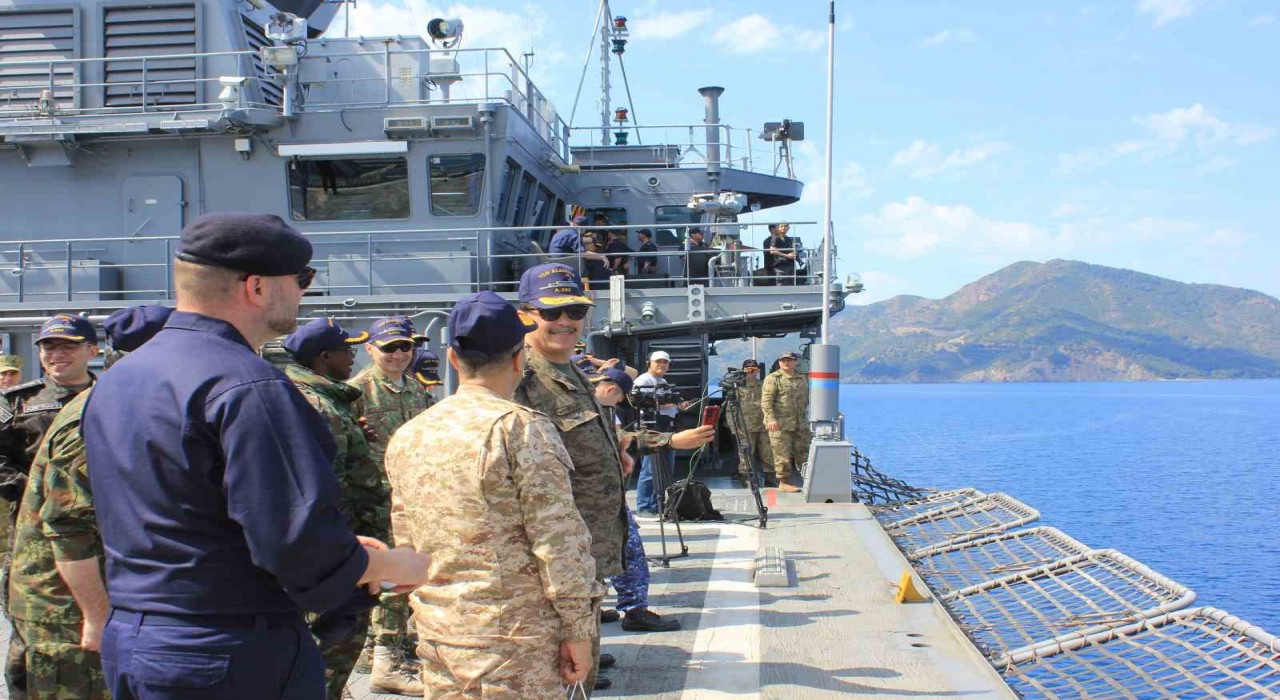 KURTARAN-25 Tatbikatı seçkin gözlemci günü Marmaris açıklarında başladı