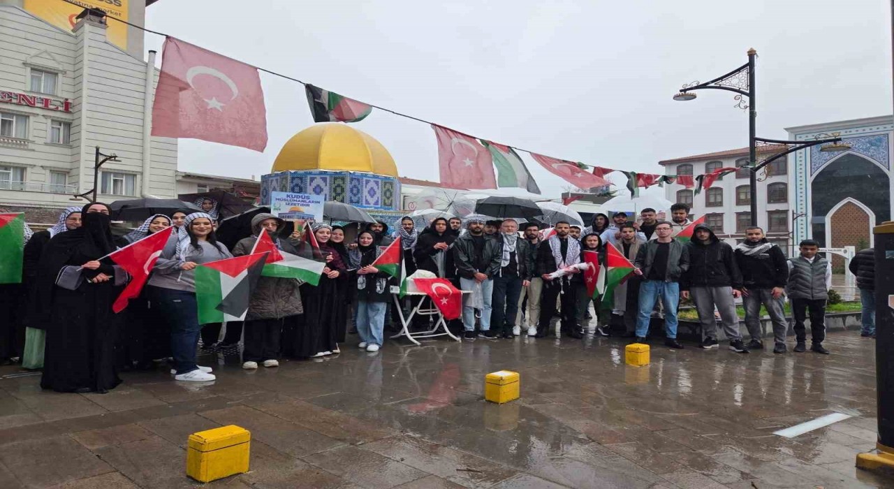 Kütahyada Gazze için küresel grev eylemi