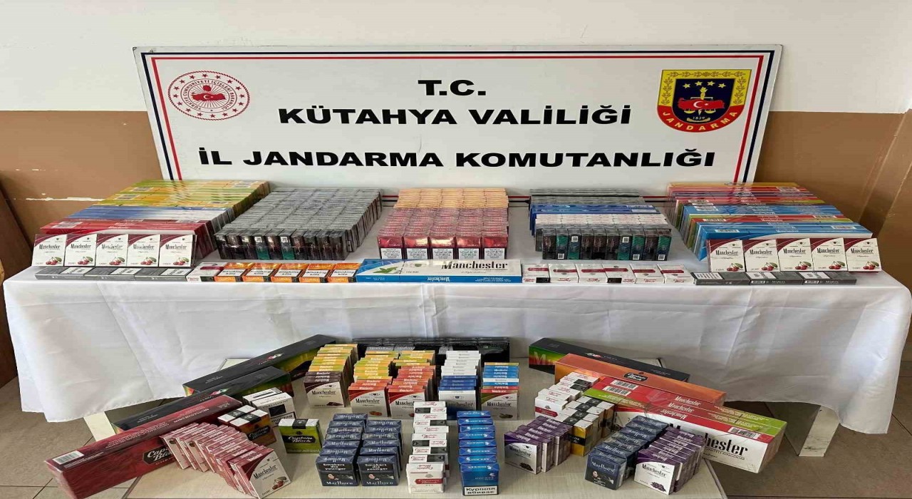 Kütahyada kaçak sigara operasyonu