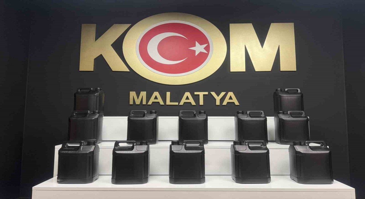 Malatyada 60 litre etil alkol ele geçirildi