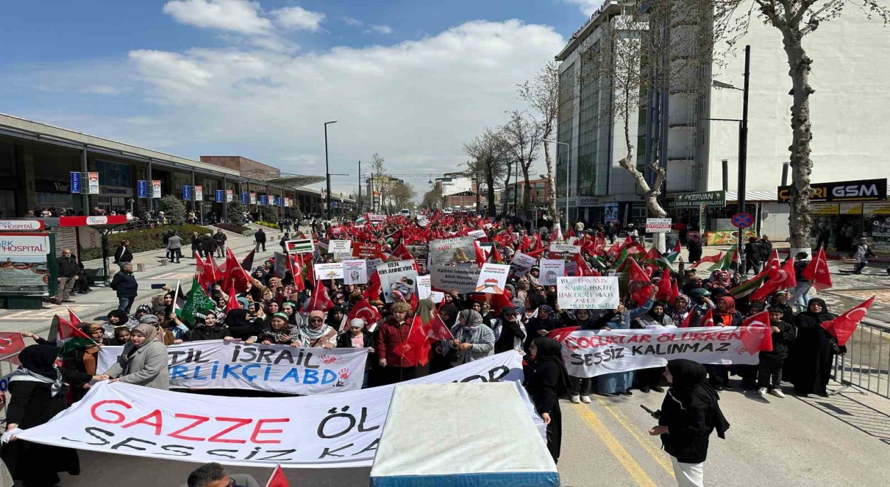 Malatyada İsrailin Gazze saldırıları protesto edildi