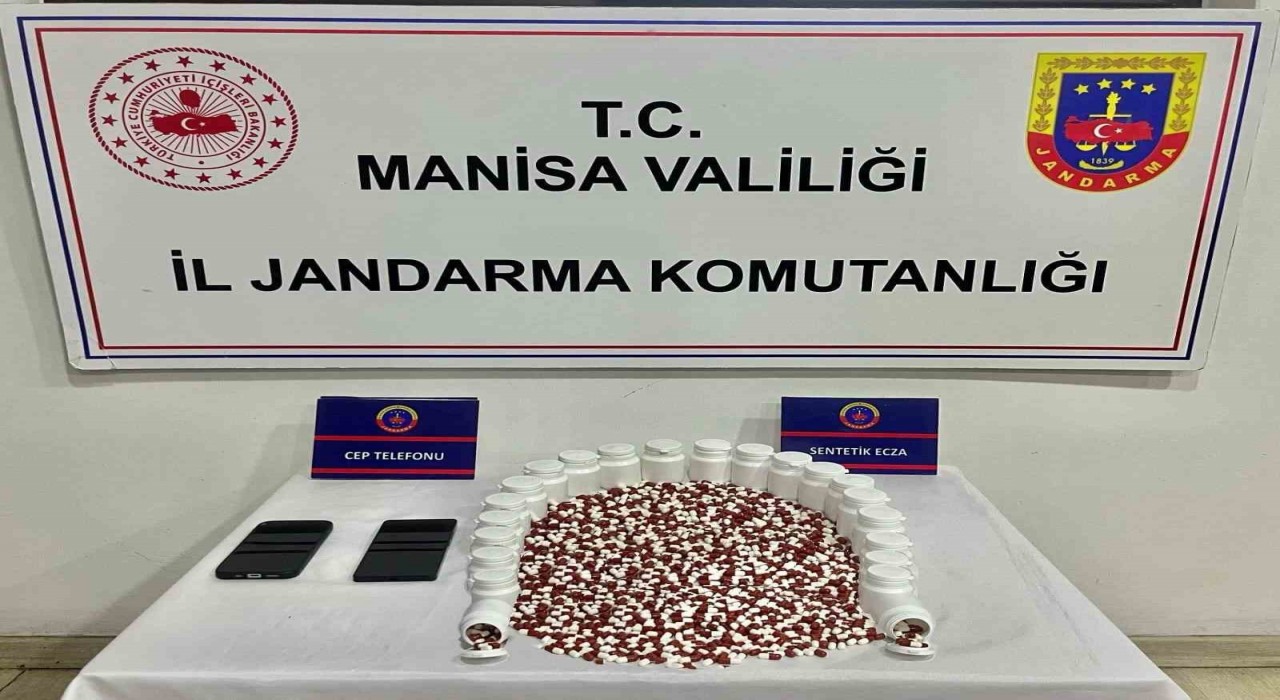 Manisada 1.265 adet sentetik hap ele geçirildi