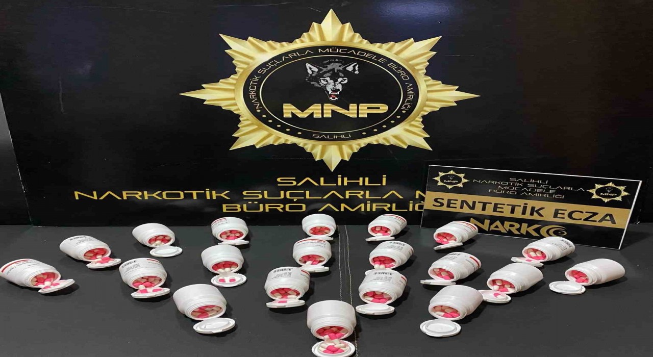 Manisada bin 70 sentetik ecza ele geçirildi