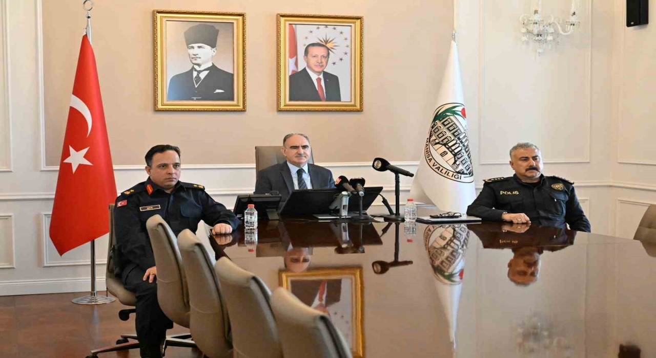 Manisada mart ayı güvenlik ve asayiş faaliyetleri değerlendirildi
