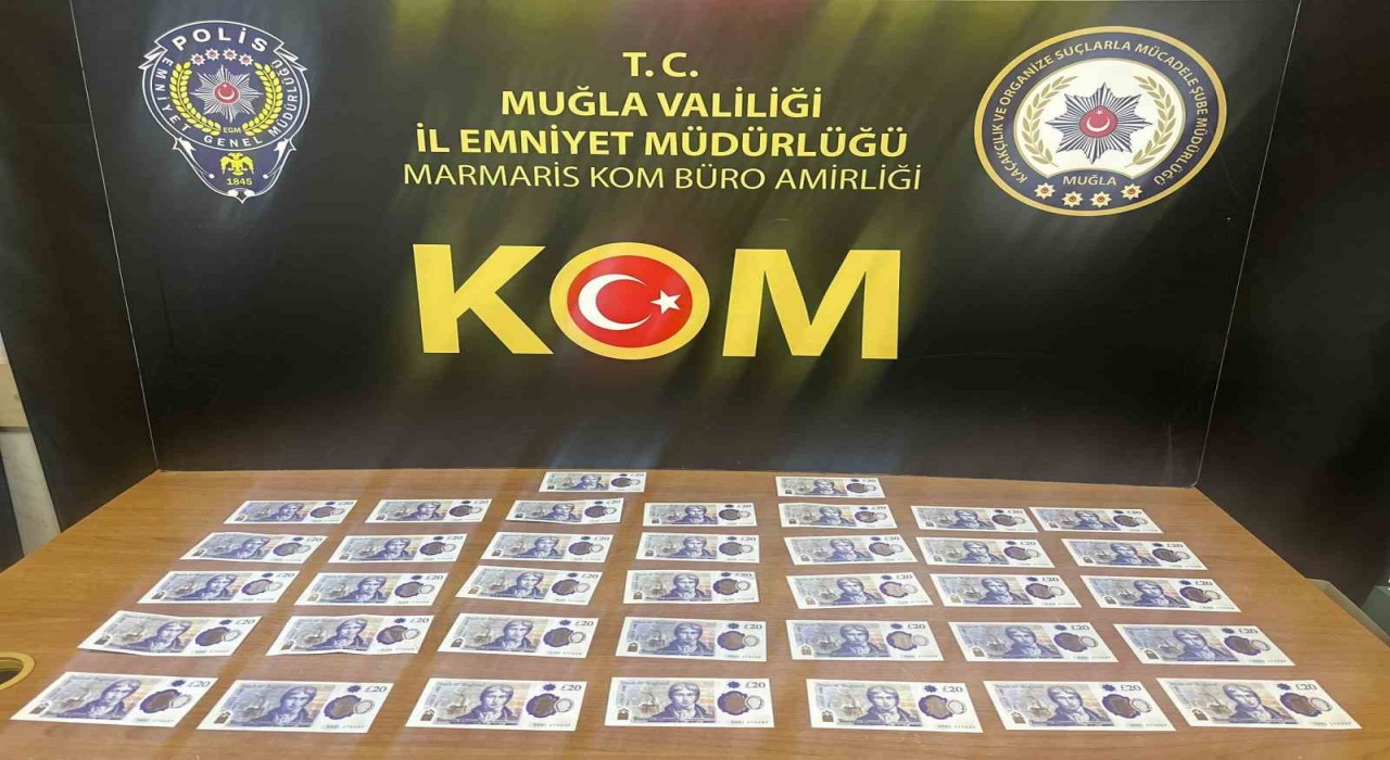 Marmariste İngiliz turist sahte poundla yakalandı