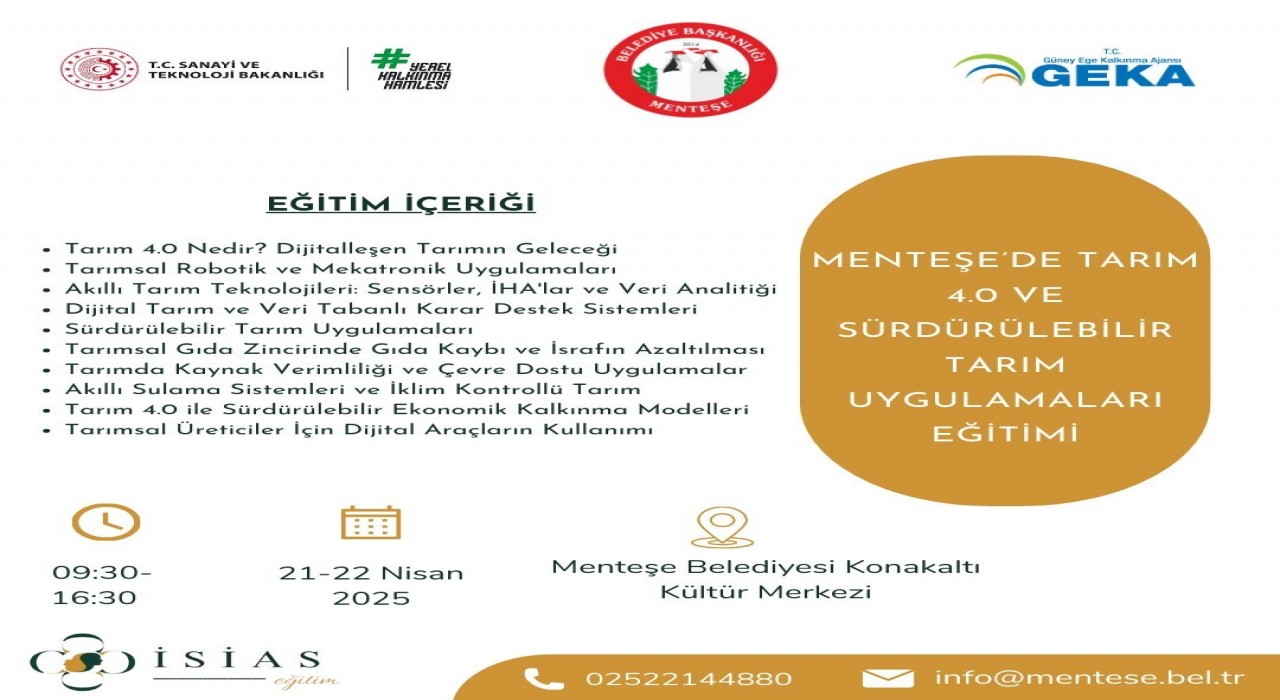 Menteşede tarım uygulamaları eğitimi
