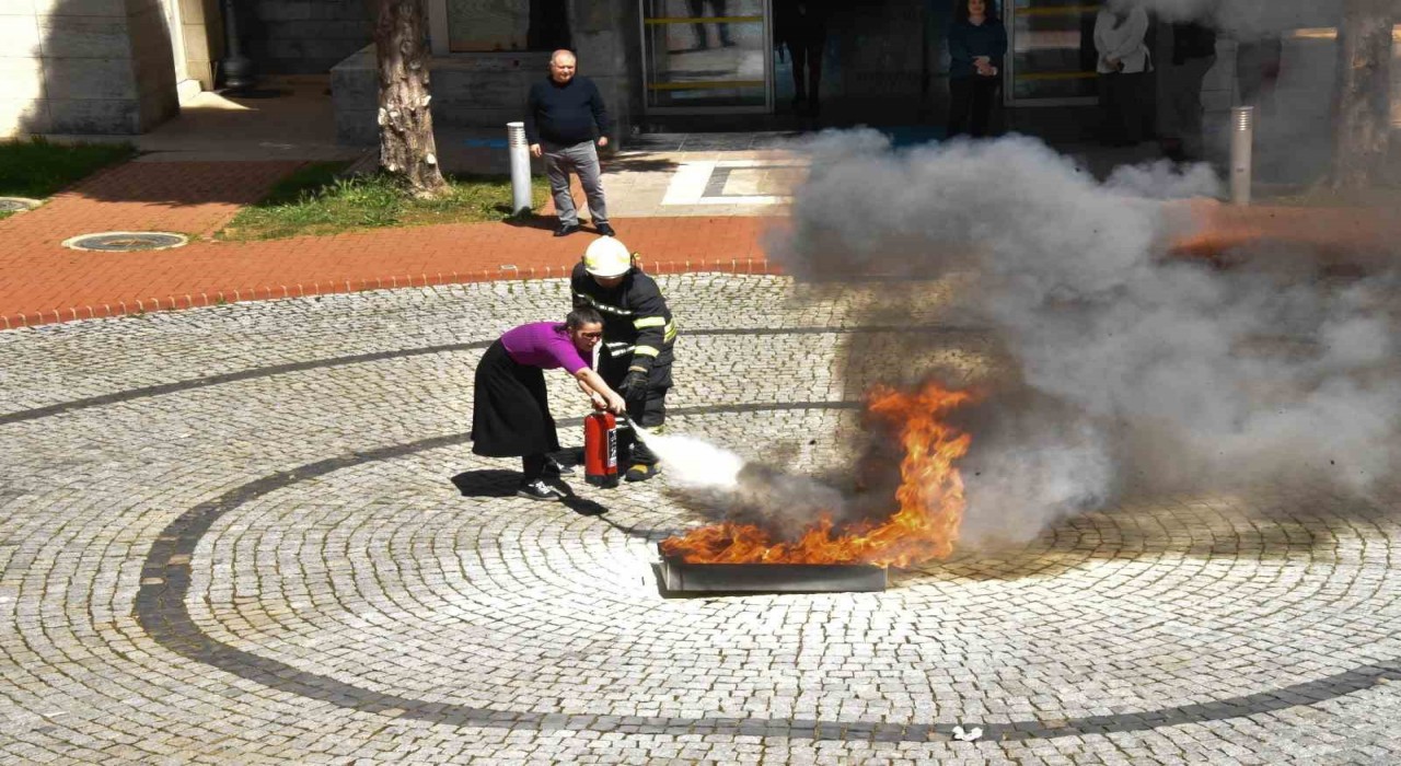 MSKÜ personeline yangın eğitimi