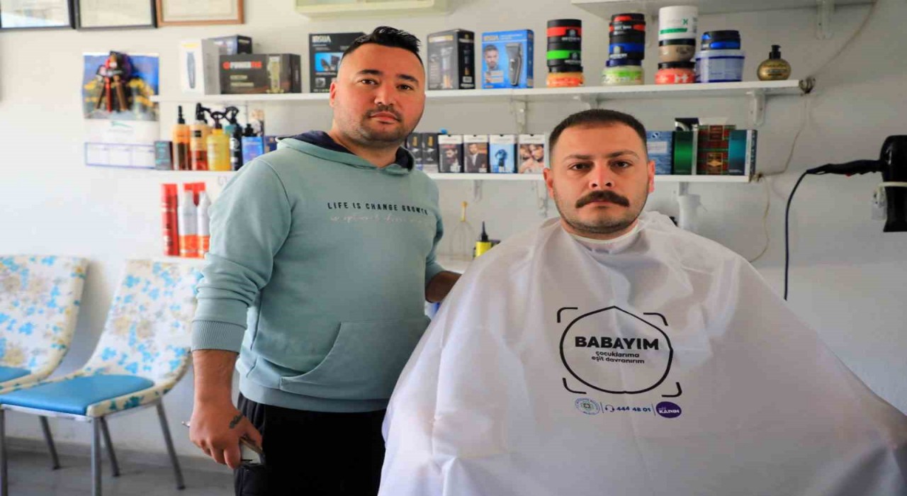 Muğlada babalar çocukları için aynaya bakıyor