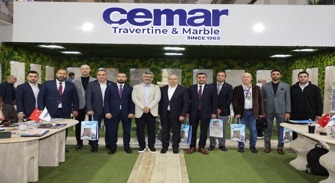 MÜSİAD İzmirden Marble Fuarında Cemar Mermere ziyaret