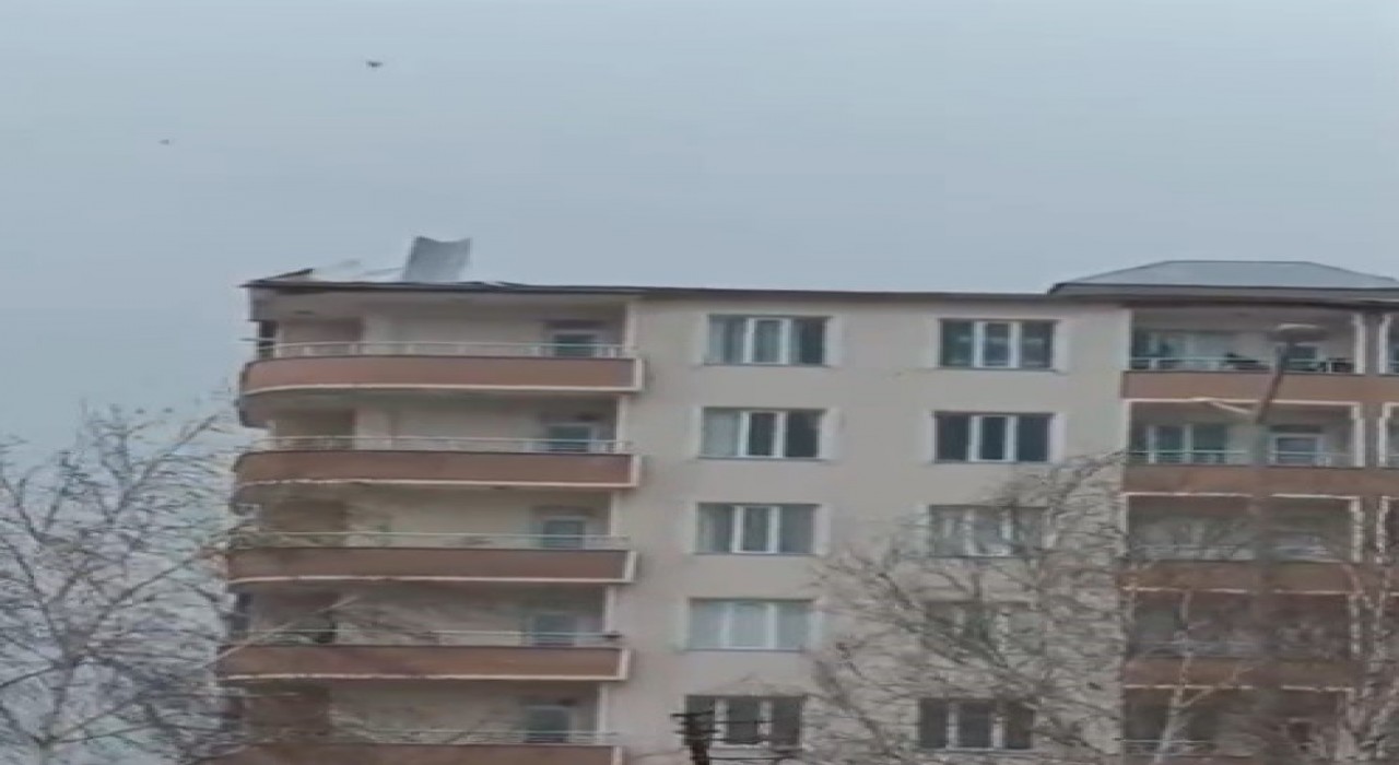 Muşta fırtına çatıları uçurdu