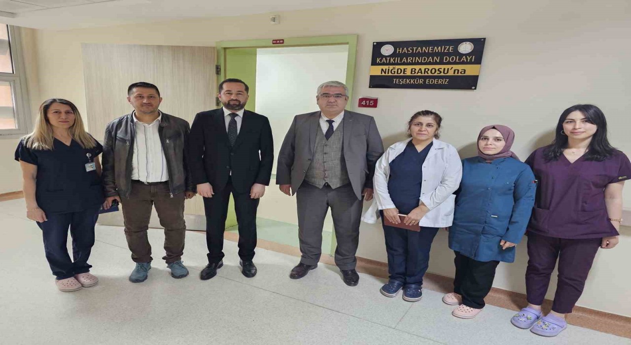 Niğde Barosundan hastaneye anlamlı bağış