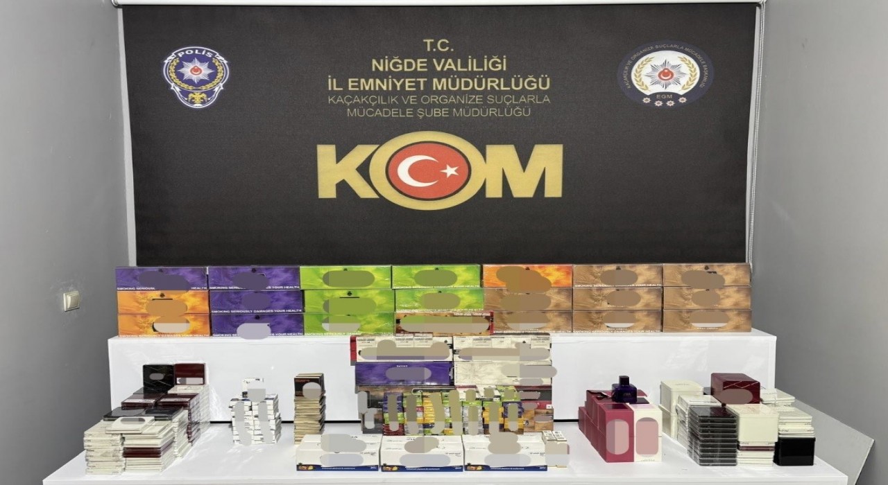 Niğdede kaçak ürün operasyonu: 2 Gözaltı