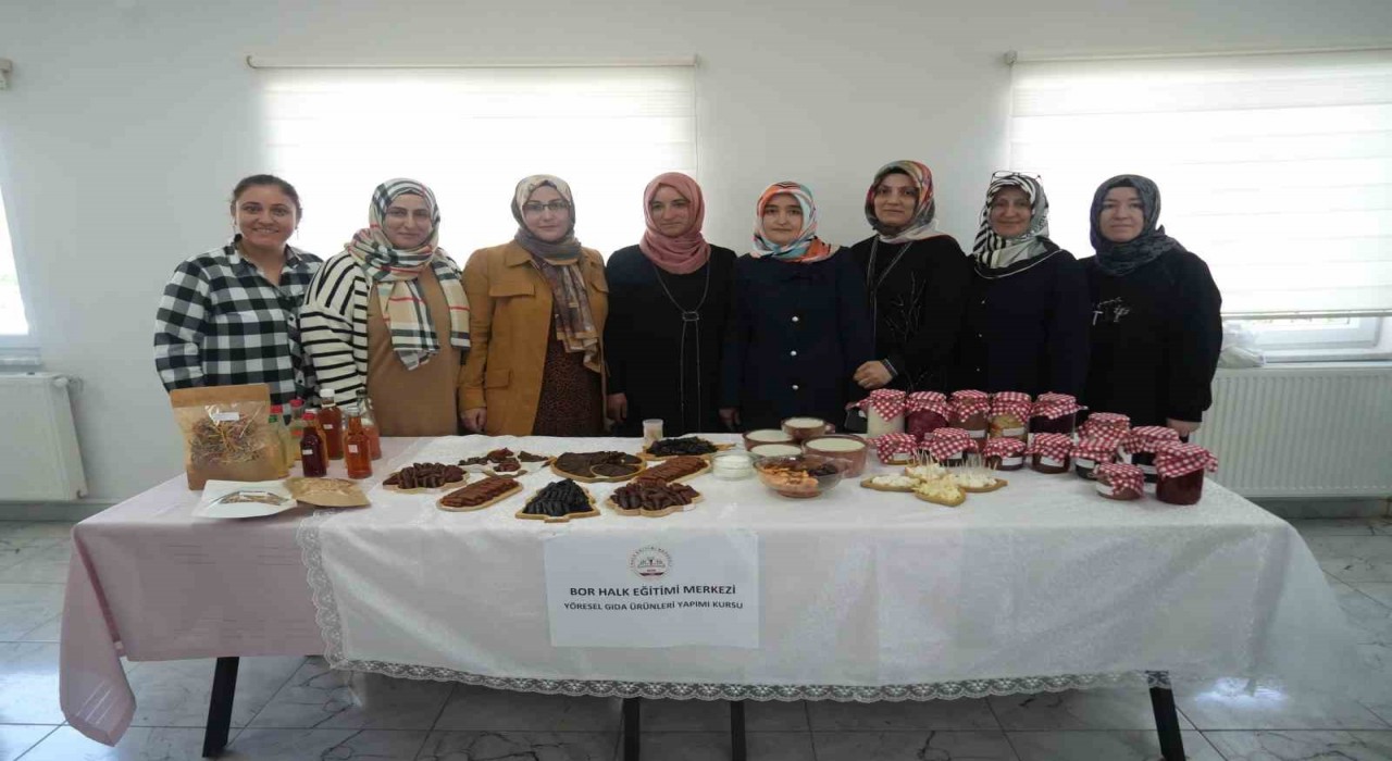 Niğdede Yöresel Gıda Ürünleri Kursu tamamlandı