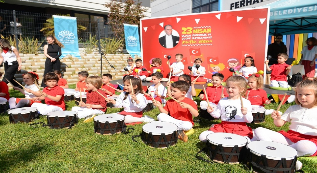 Nilüferin kreşlerinde 23 Nisan coşkusu