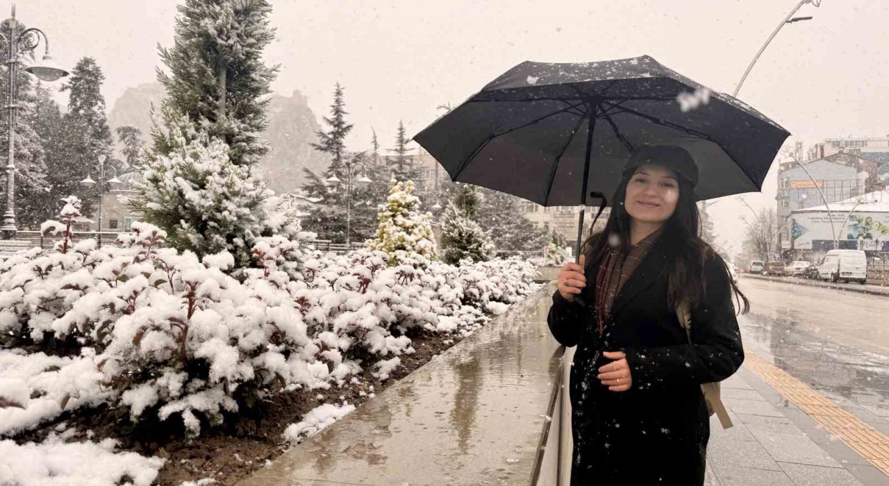 Nisan ayında Tokatta kar sürprizi