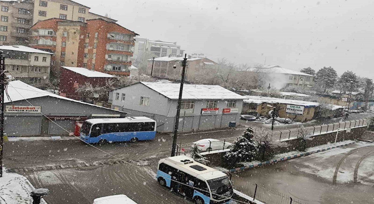 Nisanda lapa lapa kar yağışı