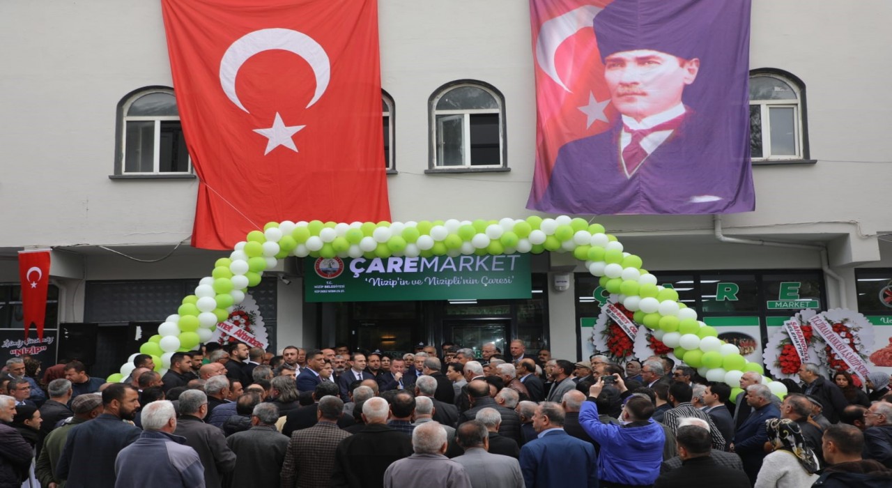 Nizipte Çare Market projesini büyük bir katılımla hizmete açıldı
