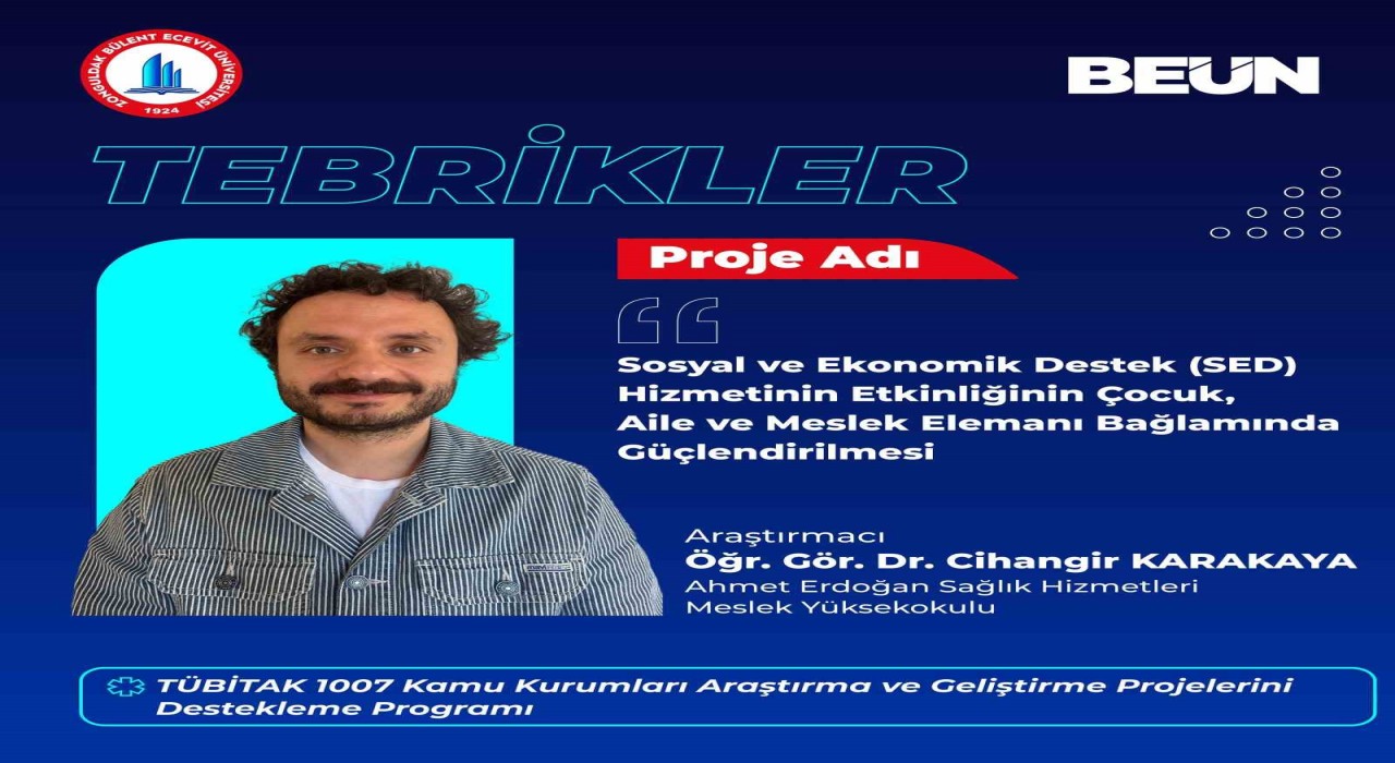 Öğr. Gör. Karakayanın Projesine TÜBİTAKtan Destek