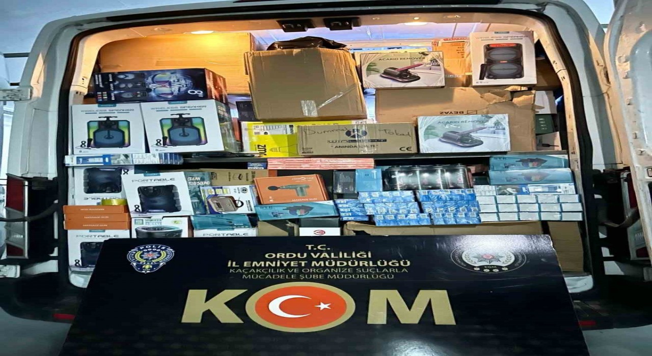 Orduda kaçakçılık operasyonları