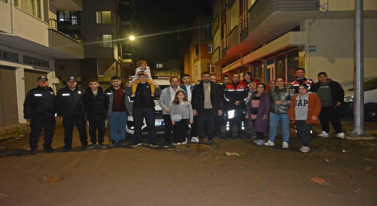 Orduda olay ihbarına giden polislere pasta sürprizi