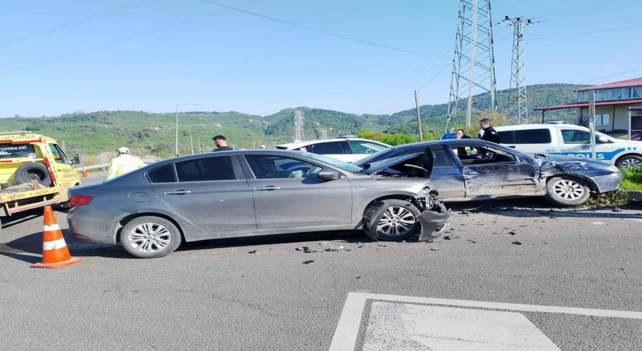 Orduda trafik kazası: 2 yaralı