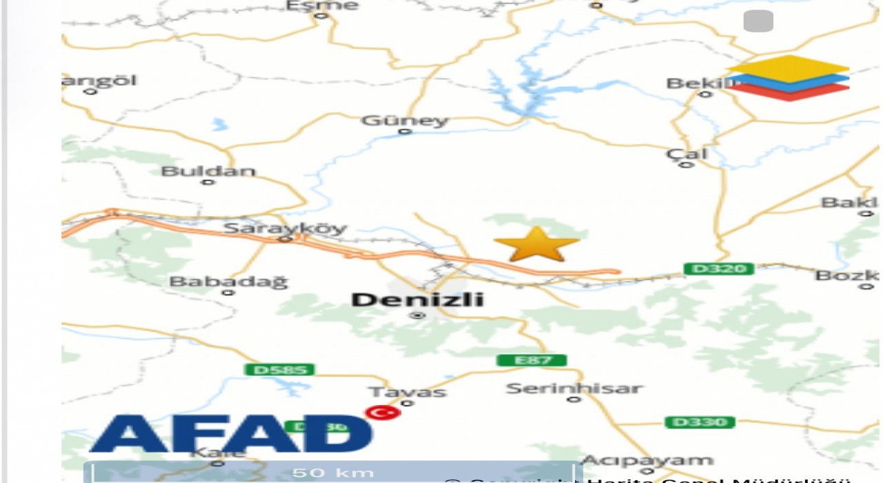 Pamukkalede 3.9 büyüklüğünde deprem meydana geldi